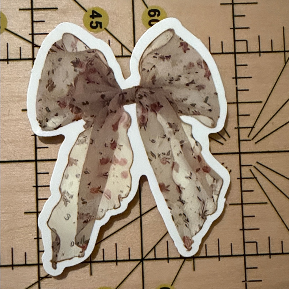 💜13/$13 +Bundle Sticker Sale | Bow Ribbon Elegant Vintage Waterproof Sticker